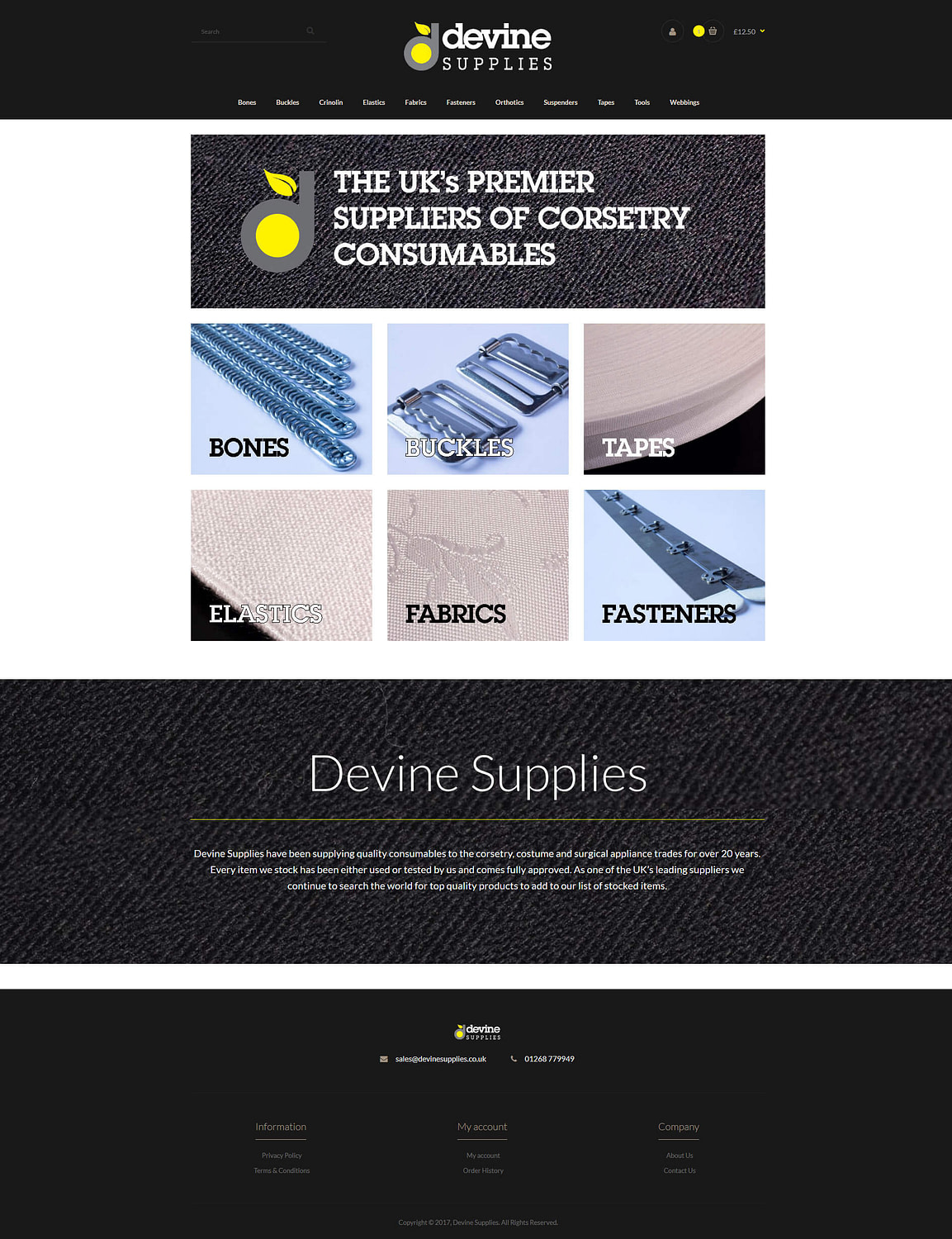 Devine Supplies - TMY WEB Development