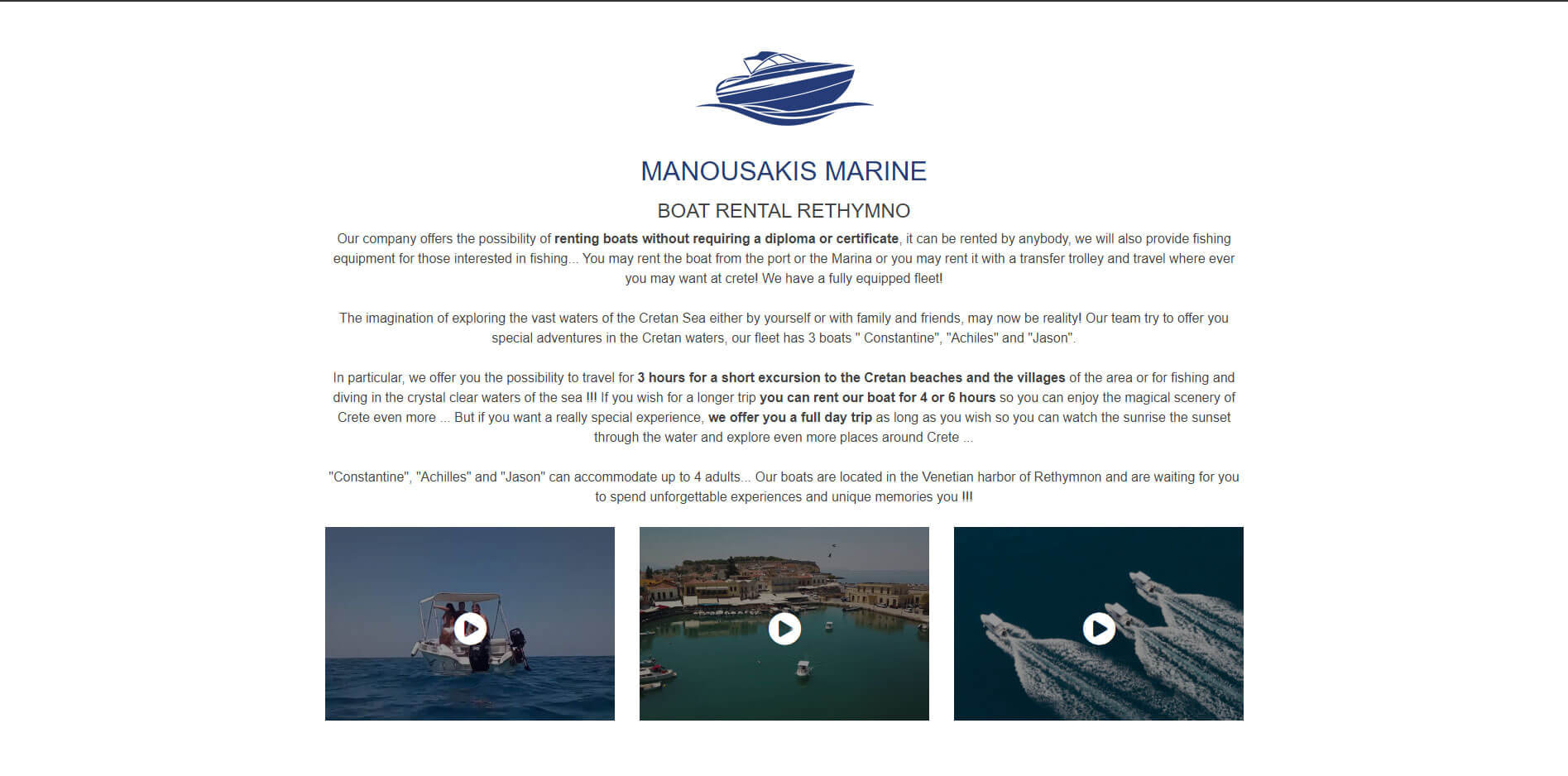 Manousakis Marine - TMY Web Develpment