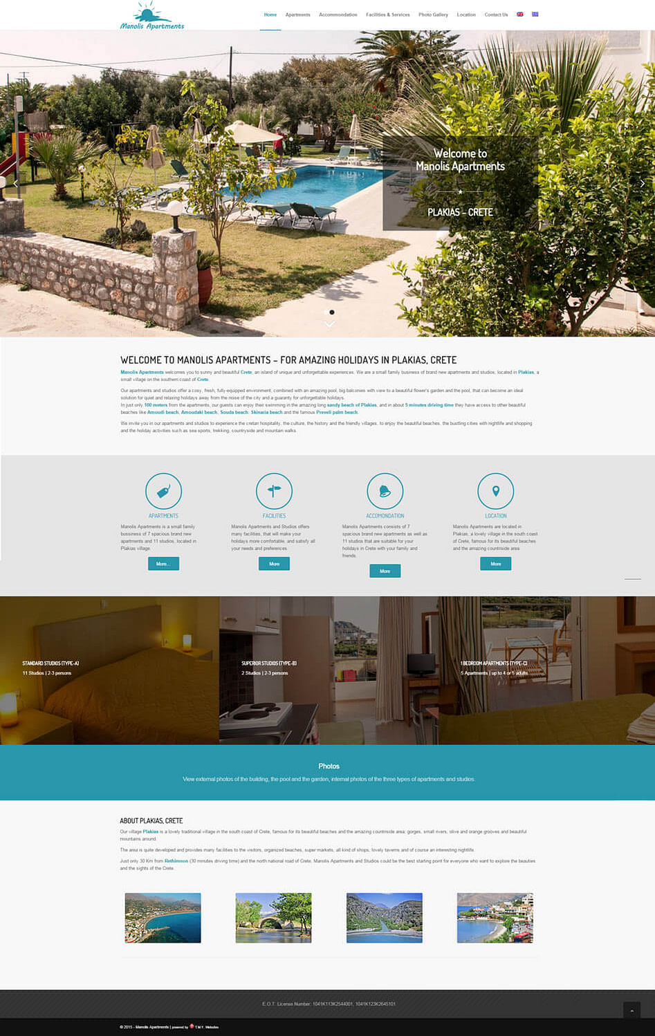 Manolis Apartments - TMY WEB Development