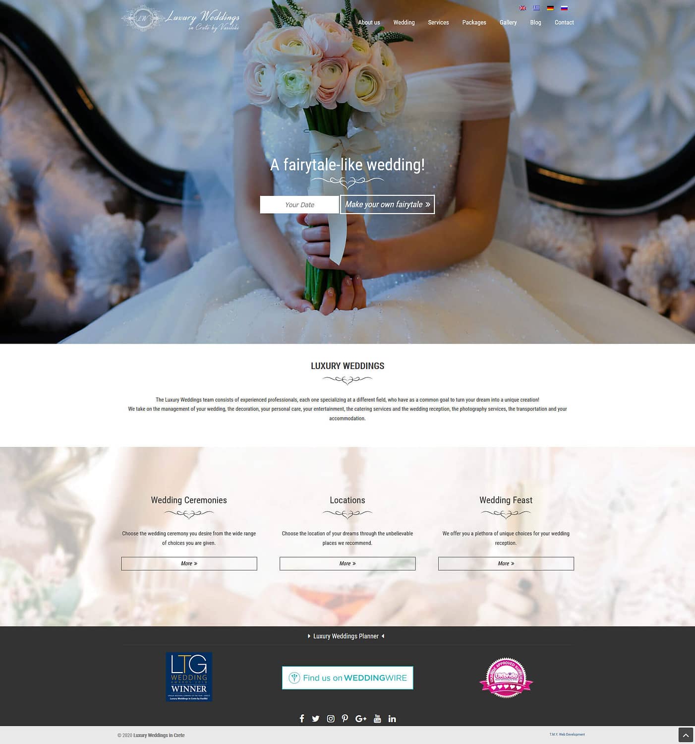 Luxury Weddings - TMY WEB Development