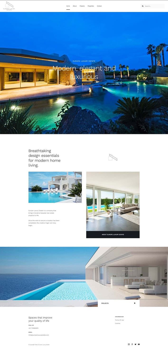 Europe Luxury Estate - Homepage